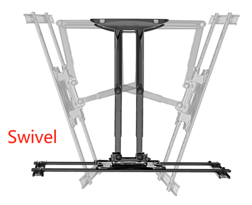 Mbajtëse TV Gembird WM-80STR-01, 40-80", 600x400mm VESA, e zezë