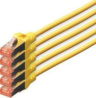 Мрежен кабел Digitus Patchcord CAT5e, S-FTP, 10m, сет 5 парчиња