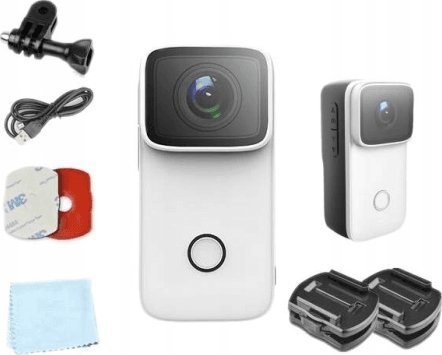 Kamerë sportive SJCAM C200, 4K, rezistente ndaj ujit, e bardhë