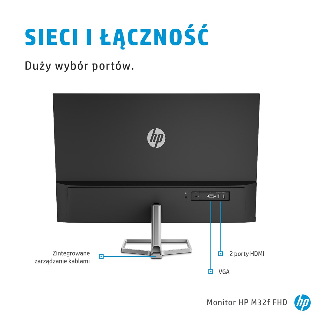 Monitor HP M32f FHD, 31.5", 1920 x 1080