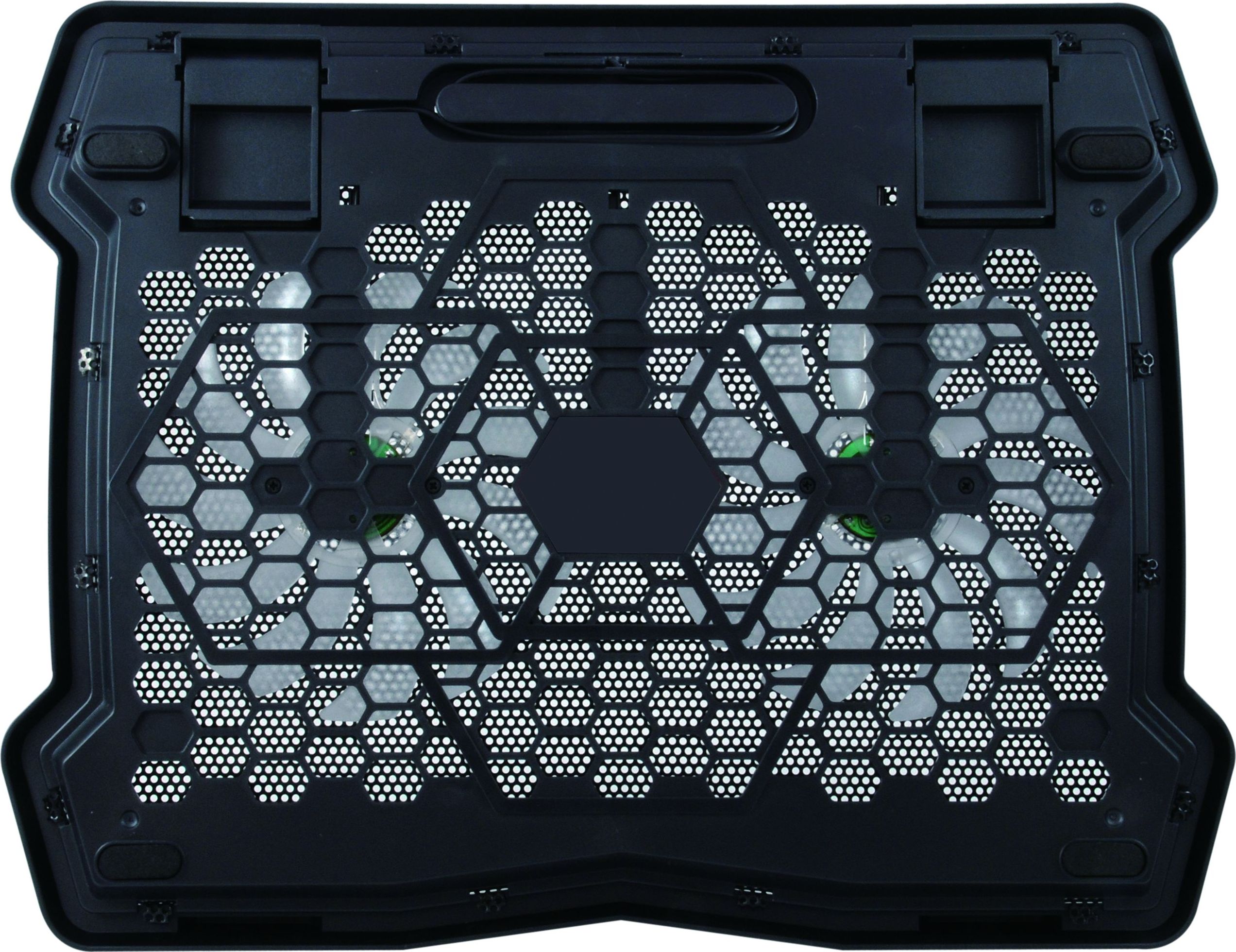 Mbajtëse ftohëse për laptop Conceptronic THANA06B, 2 flladitës, USB, e zezë