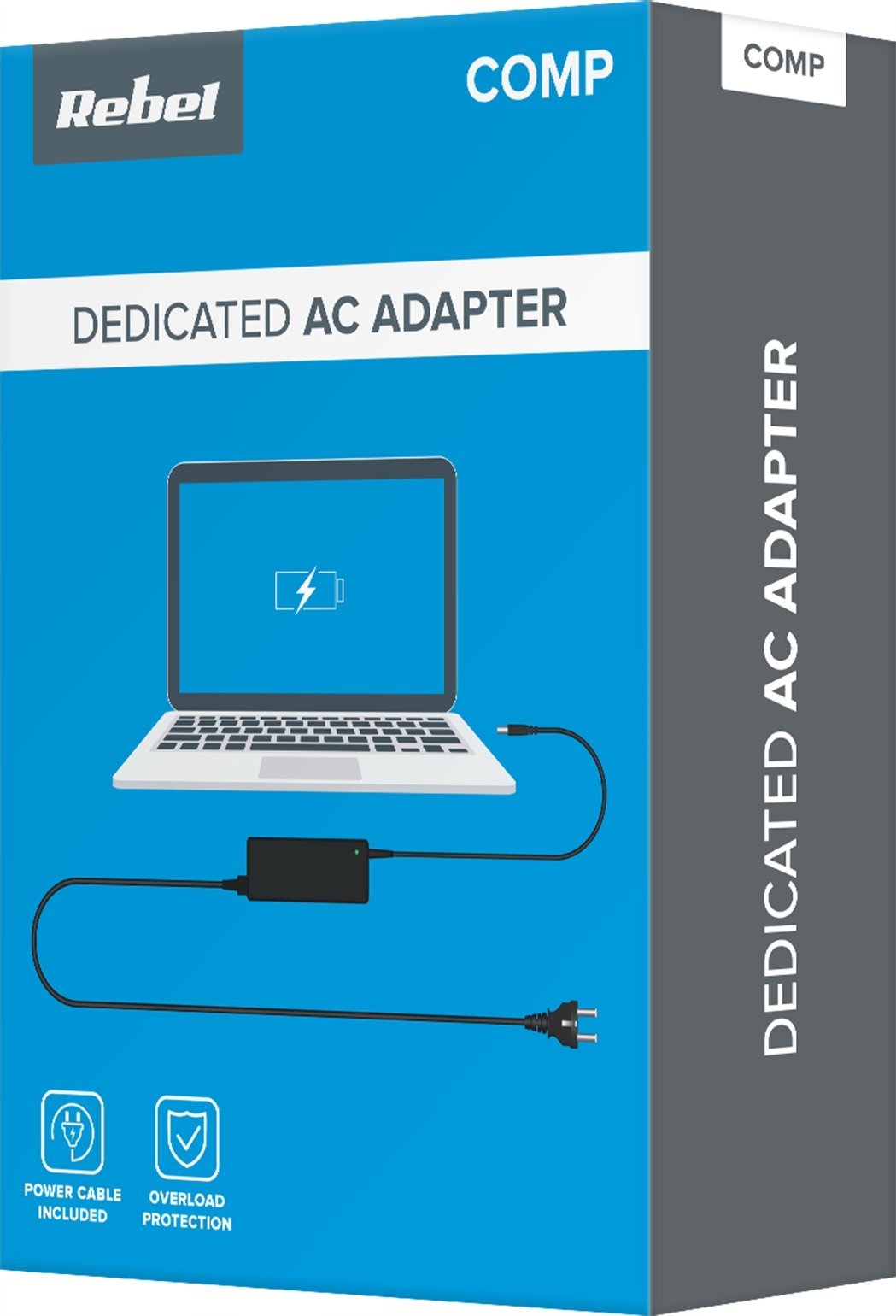 Karikues laptopi Rebel për Samsung, 90W, 19V 4.74A, i zi