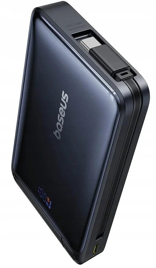 Karikues portativ Baseus Nomos Qi2 Magnetic, 10000mAh, 45W, i zi