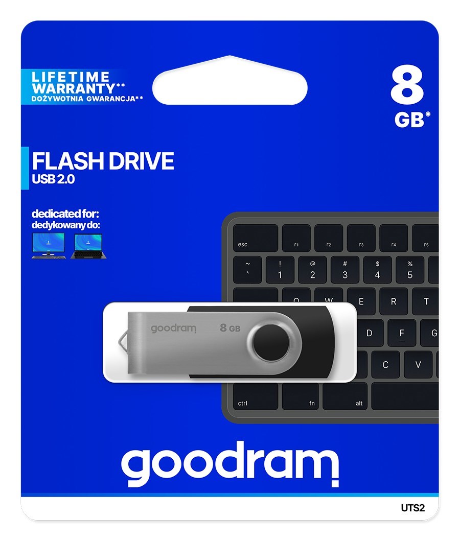 USB Goodram UTS2, 8 GB, USB Type-A