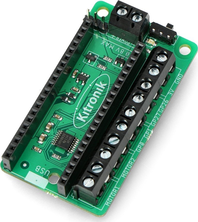 Pllakë motorike Kitronik Motor Driver Board, për Raspberry Pi Pico, DRV8833