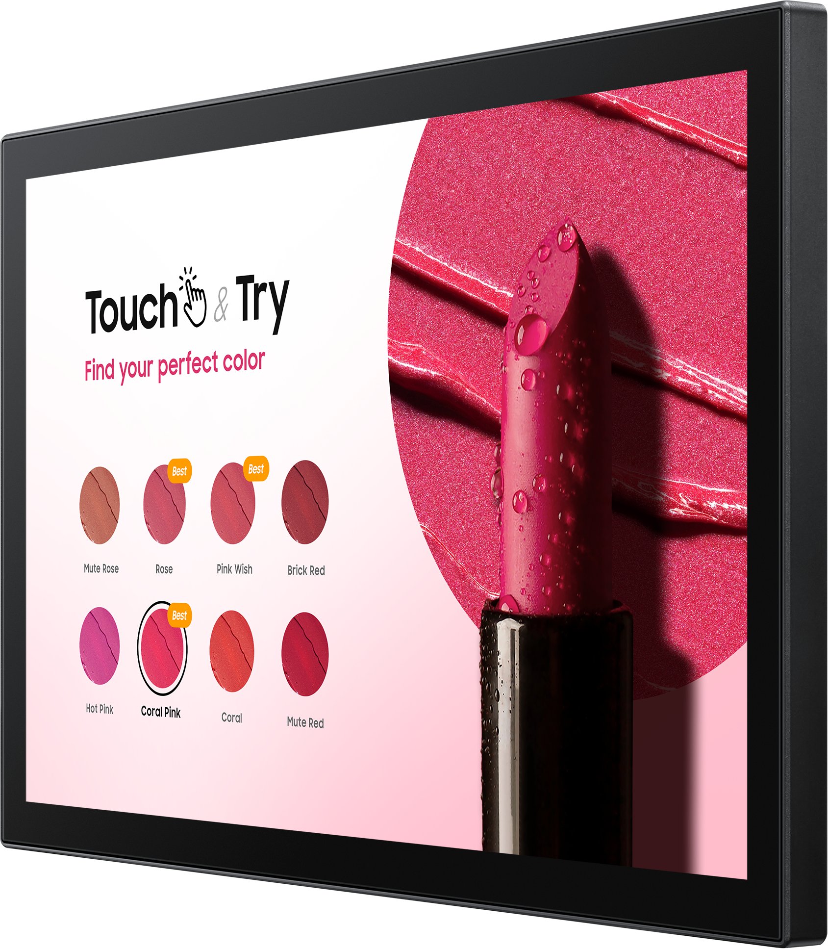 Ekran profesional Samsung Smart Signage QB13C-T, 13", Full HD, me prekje, i zi