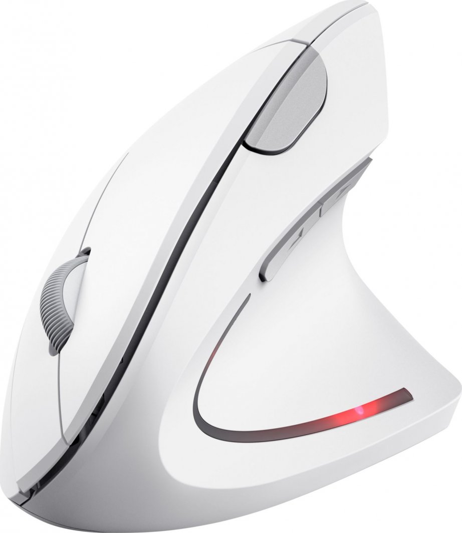Maus Trust Verto, wireless, USB, i bardhë