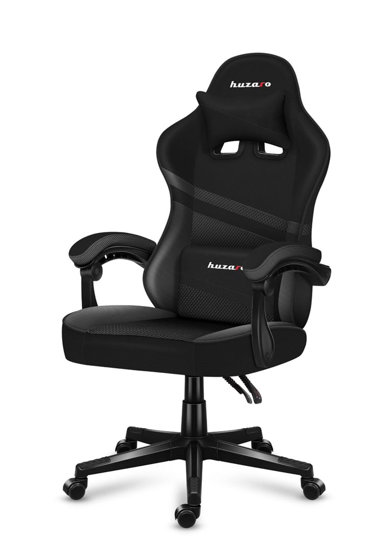 Karrige lojërash Huzaro Force 4.4, 130 kg, e zezë