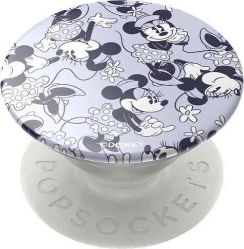 Mbajtëse gishti për celular PopSockets Pop Finger Minnie Lilac Pattern Gen. 2