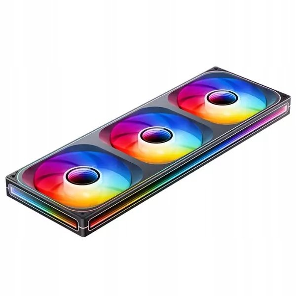 PC вентилатори Jonsbo ZA-420, 3x140mm PWM, ARGB, црни