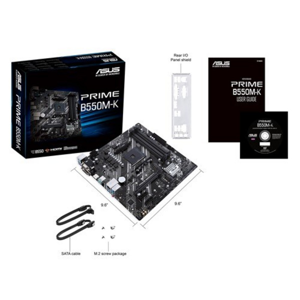 Pllakë amë ASUS PRIME B550M-K AMD B550 Socket AM4 micro  ATX