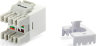 Modul rrjeti Equip Keystone Jack Cat.6 LSA, unshielded, slim, i bardhë