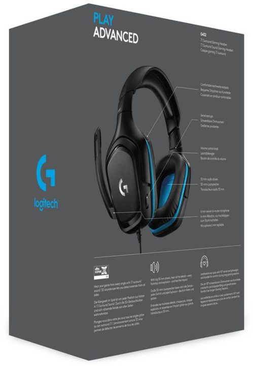 Kufje Logitech G432, të zeza