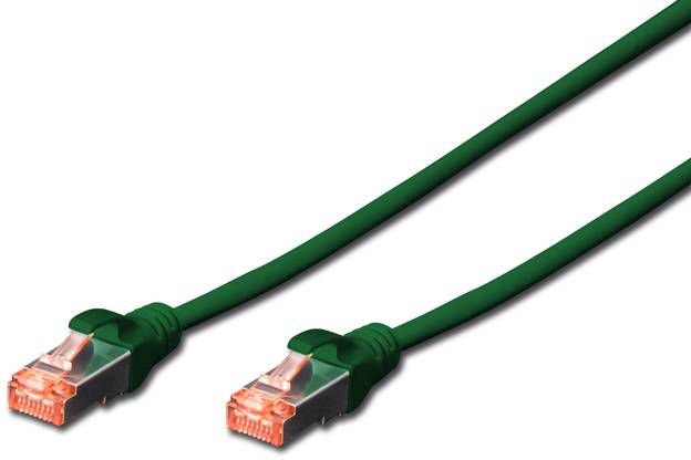 Kabllo patchcord Digitus Cat.6, S/FTP, 0.25m, e gjelbër