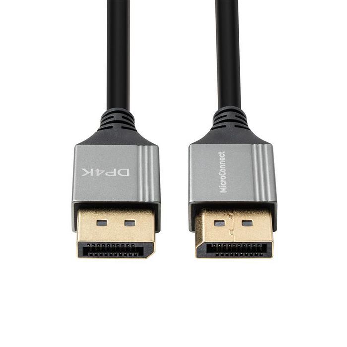 Kabllo MicroConnect DisplayPort 1.2 Ultra Slim, 1m, e zezë