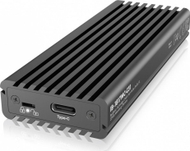 Kuti e jashtme SSD Icy Box IB-1817MC-C31, M.2 NVMe SATA, USB-C 10Gbps, alumini i zi