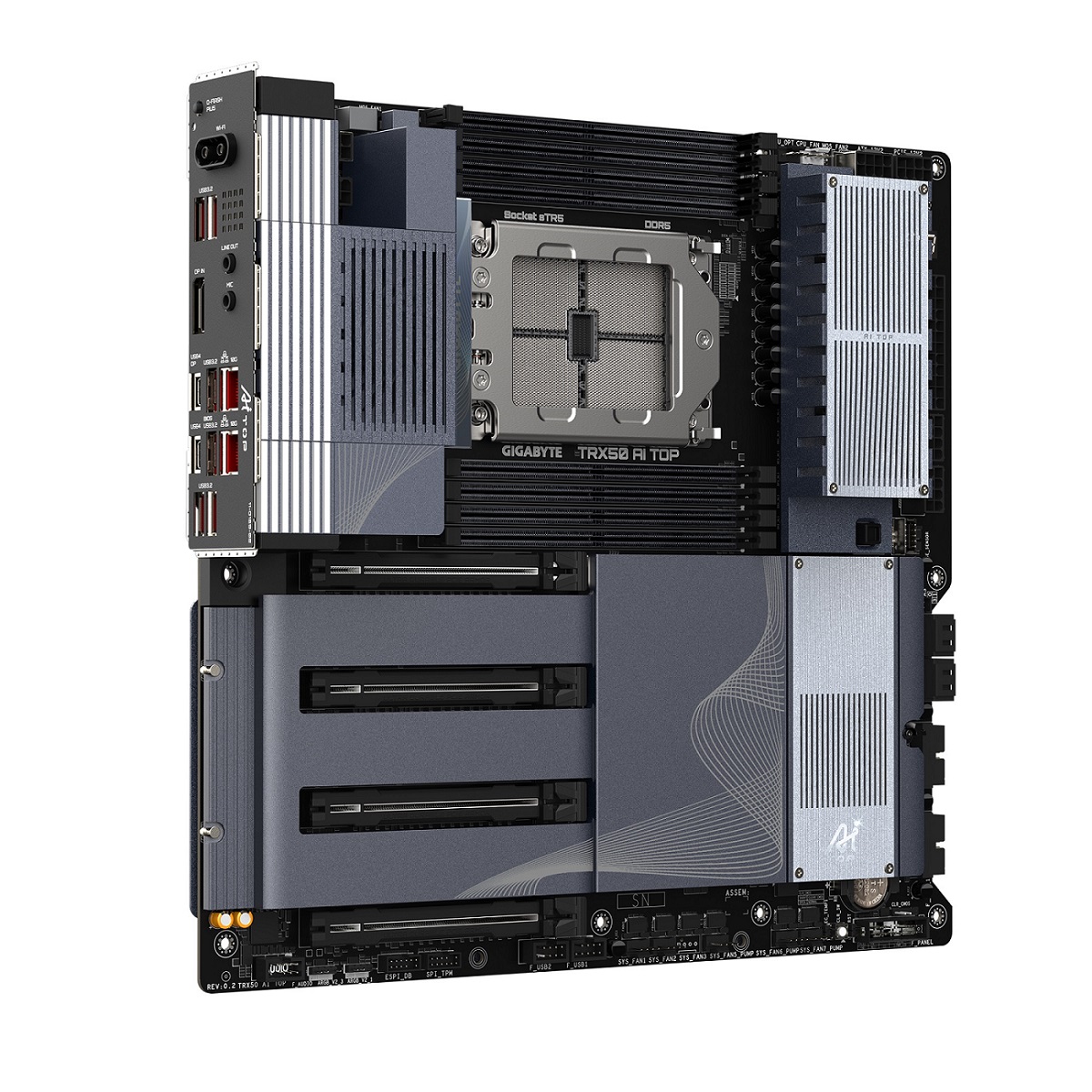 Pllakë Amë Gigabyte TRX50 AI TOP