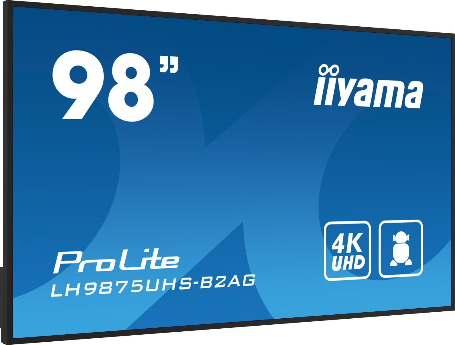 Ekran signage Iiyama LH9875UHS-B2AG, 98", 4K UHD, 500 cd/m², Wi-Fi, Android 11, i zi