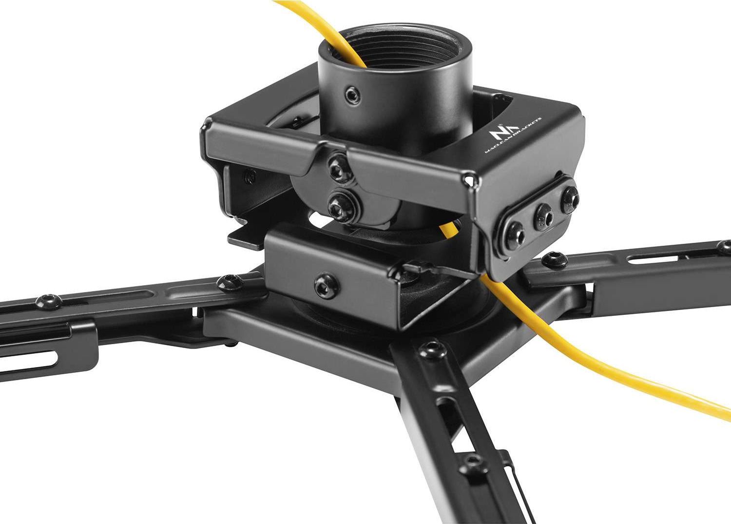 Таванска држачка за проектор Maclean MC-913, 80-980mm, 35kg, црна