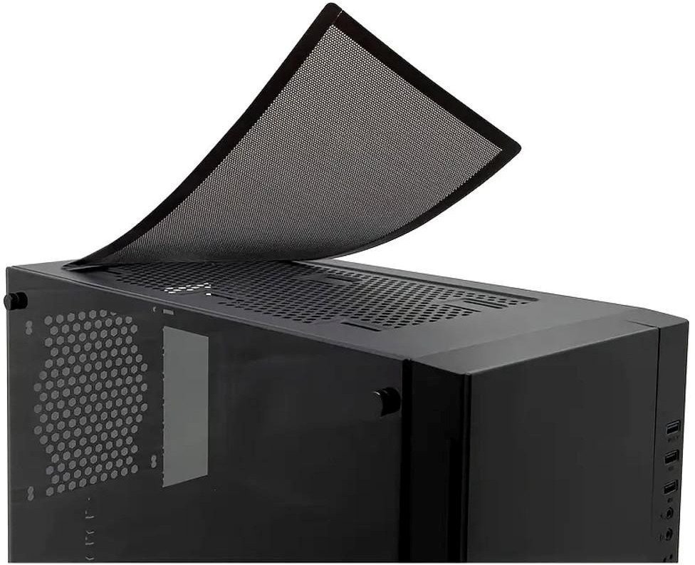 Filtër pluhuri magnetik për ventilator 1stCOOL 120 x 240mm, rrjetë e imët, i zi