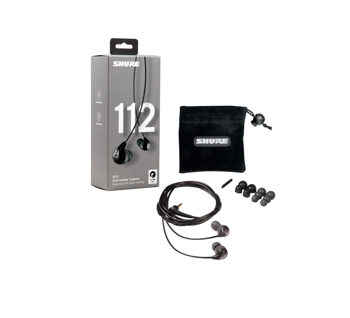 Kufje Shure SE112-GR, të hirta