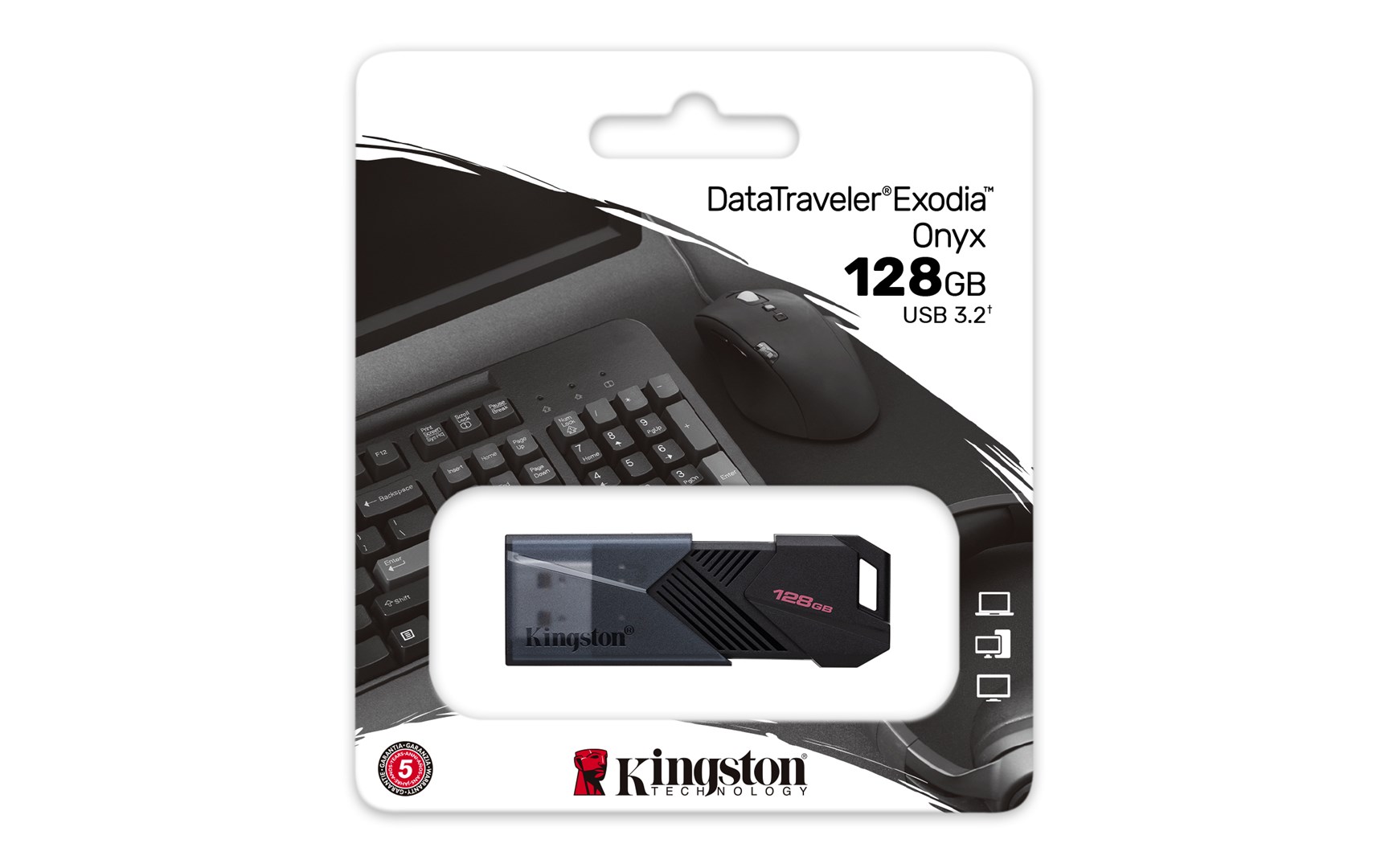USB Kingston DataTraveler Portable, 128 GB, USB Type-A