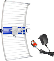 Antena TV Telmor IQ, DVB T T2, 5G e mbrojtur, e bardhë