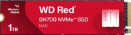 Disk SSD WD Red SN700, 1TB, M.2 2280 PCI-E x4 Gen3 NVMe