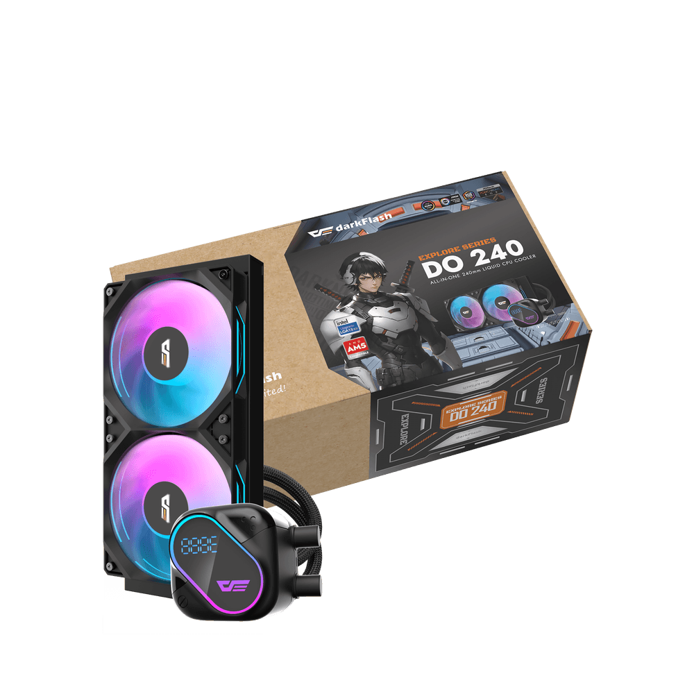 Ftohës Darkflash DO240 AIO Liquid, 240mm, i zi