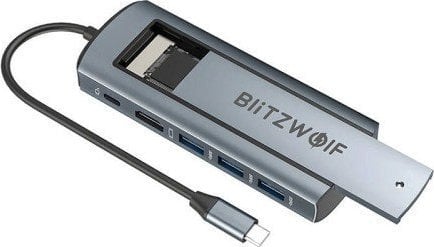 Adapter HUB USB BlitzWolf BW-Neo TH13, 6 në 1, 4K, gri