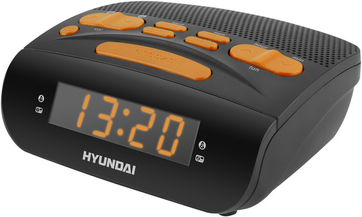 Radio me orë Hyundai RAC 518 PLLBO, zi/portokalli
