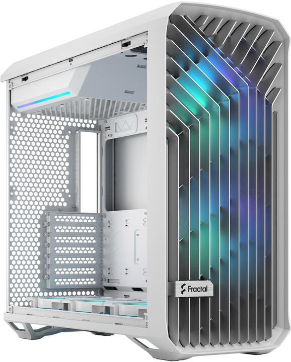 Kasë kompjuteri Fractal Design Torrent White RGB TG Clear Tint