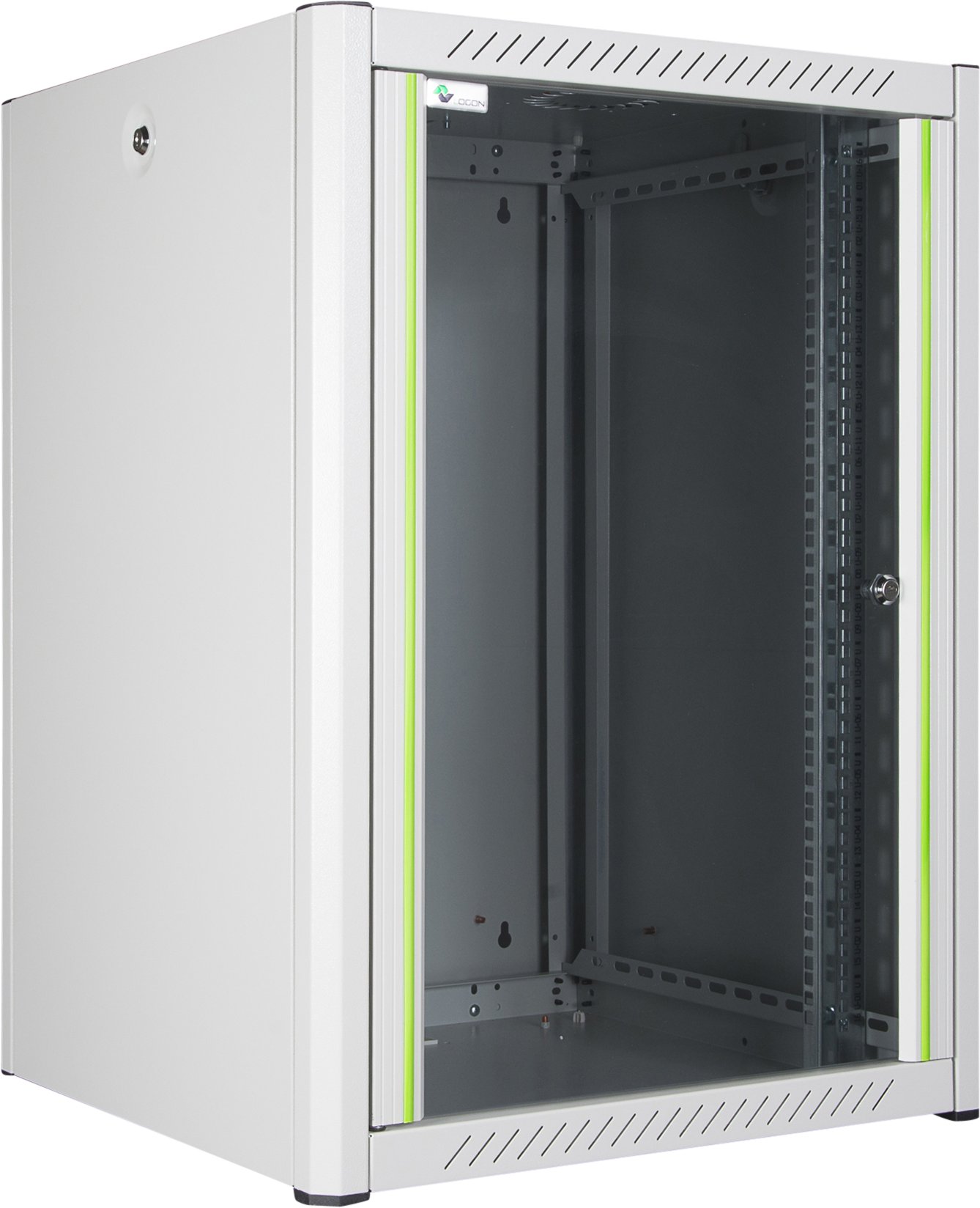 Kabinet rack muri Lanview RWP16U56WH, 16U, metalik, i bardhë