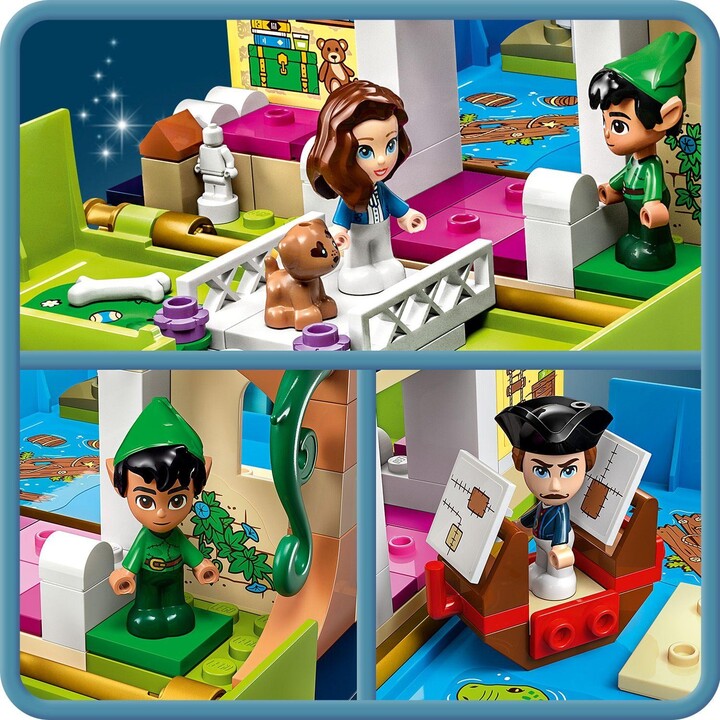 Set LEGO® I Disney 43220 Peter Pan and Wendy and their Storybook Adventures 43220, 111 pjesë