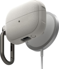 Fутрола Ringke Onyx Magnetic MagSafe за Samsung Galaxy Buds 3 3 Pro, TPU, со карабинер, топло сива