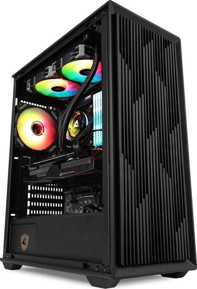 Kutia PC Sharkoon VK2, Mid Tower, ATX, e zezë