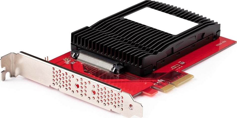 Kartelë adapteri StarTech.com U.3 në PCIe, PCIe 4.0 x4, për SSD 2.5" U.3 NVMe, e zezë