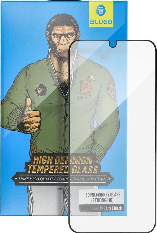 Xham mbrojtës 5D Mr. Monkey Glass për iPhone 15 Plus, full cover, 0.26mm, transparent