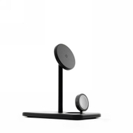 Безжичен полнач Twelve South HiRise 3 Deluxe 2024, 3 во 1, MagSafe 15W, црн
