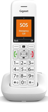 Telefon fiks Gigaset E390, i bardhë