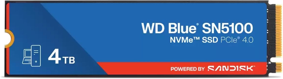 SSD WD Blue SN5100, 4TB, NVMe M.2 2280, PCIe 4.0