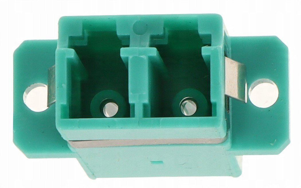 Adapter fibër optike MULTIMODE, LC duplex, OM3, i gjelbër