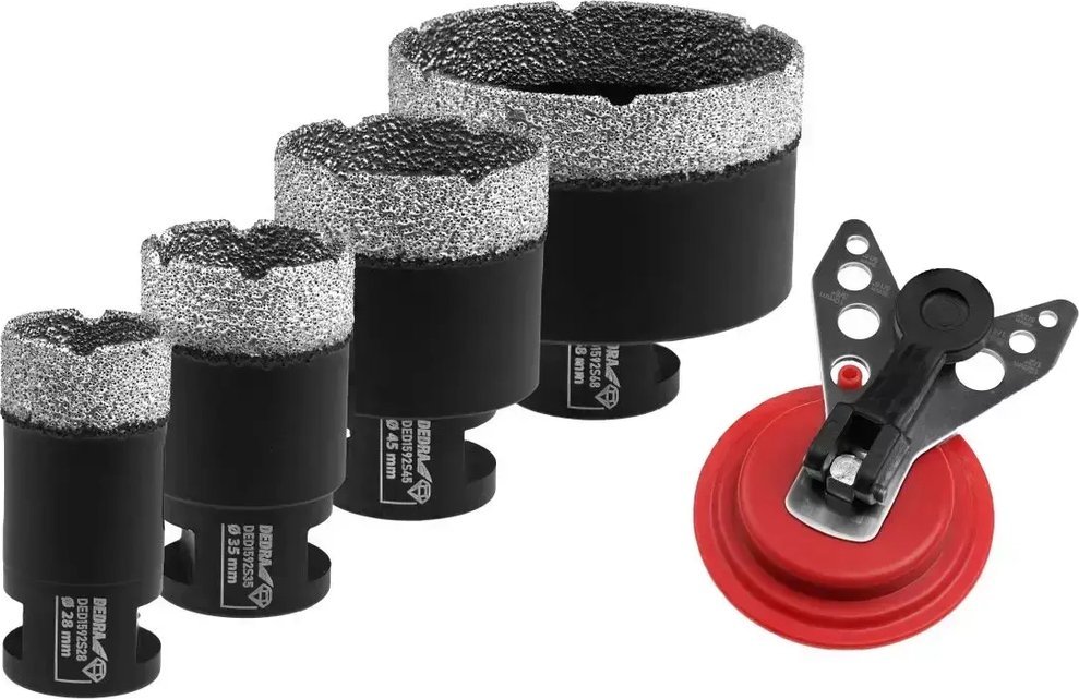 Set shpuese me diamant Dedra DED1592SZ03, 4 pjesë, filet M14, për pllaka dhe beton