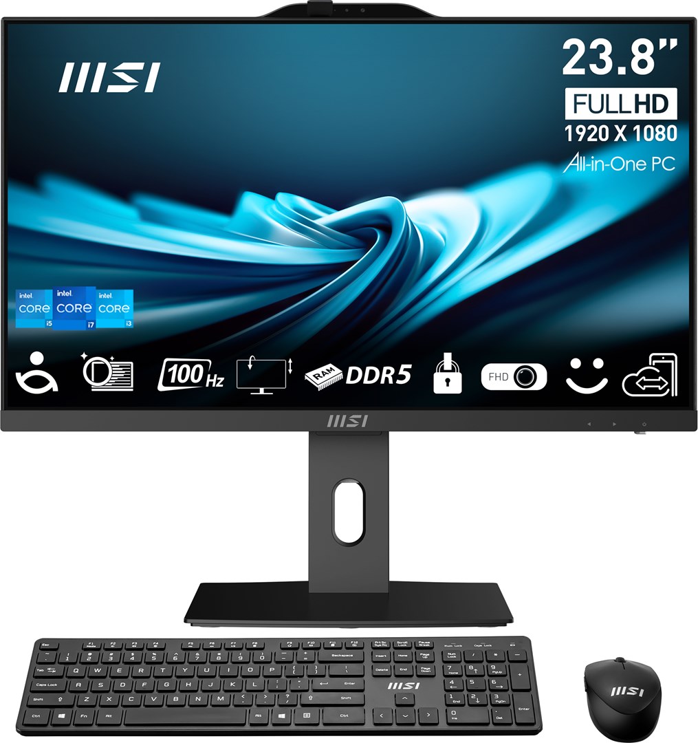 Kompjuter AIO MSI Pro AP242P 14M-892XEU, 23.8", Intel Core i5 i5-14400, 16GB RAM, 500GB SSD, i zi