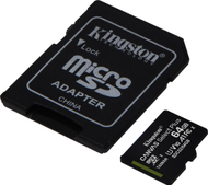 Kartë memorie Kingston Canvas Select Plus microSDXC, 64 GB