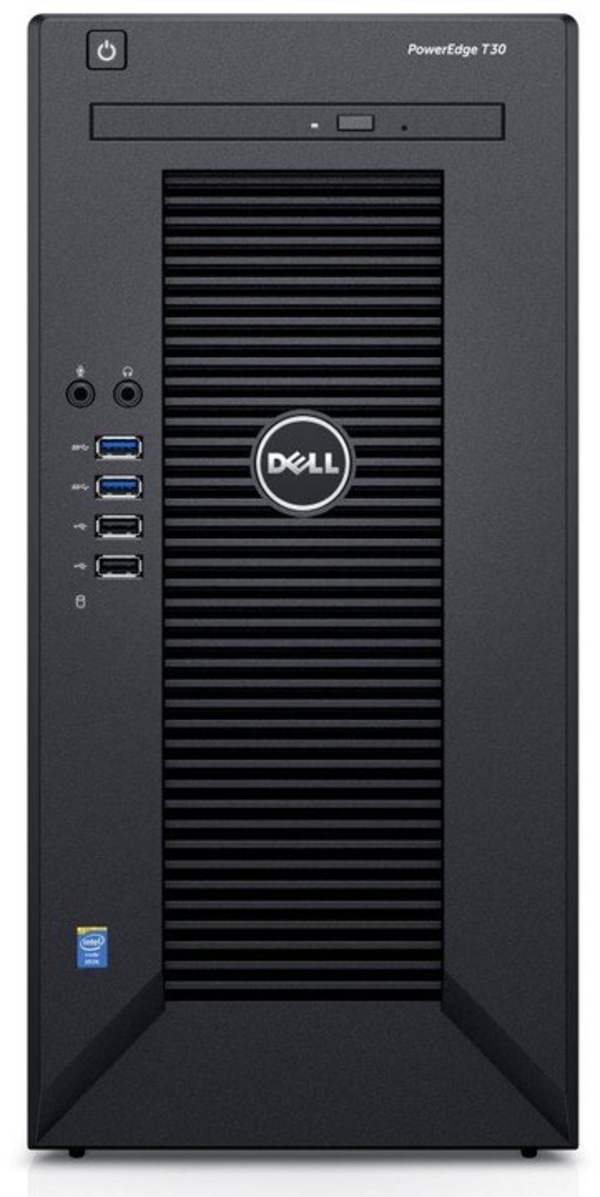 Server Dell PowerEdge T30 /E3-1225 v5/8GB/1x 240GB SSD + 1x 2TB 7.2K/W10P                  