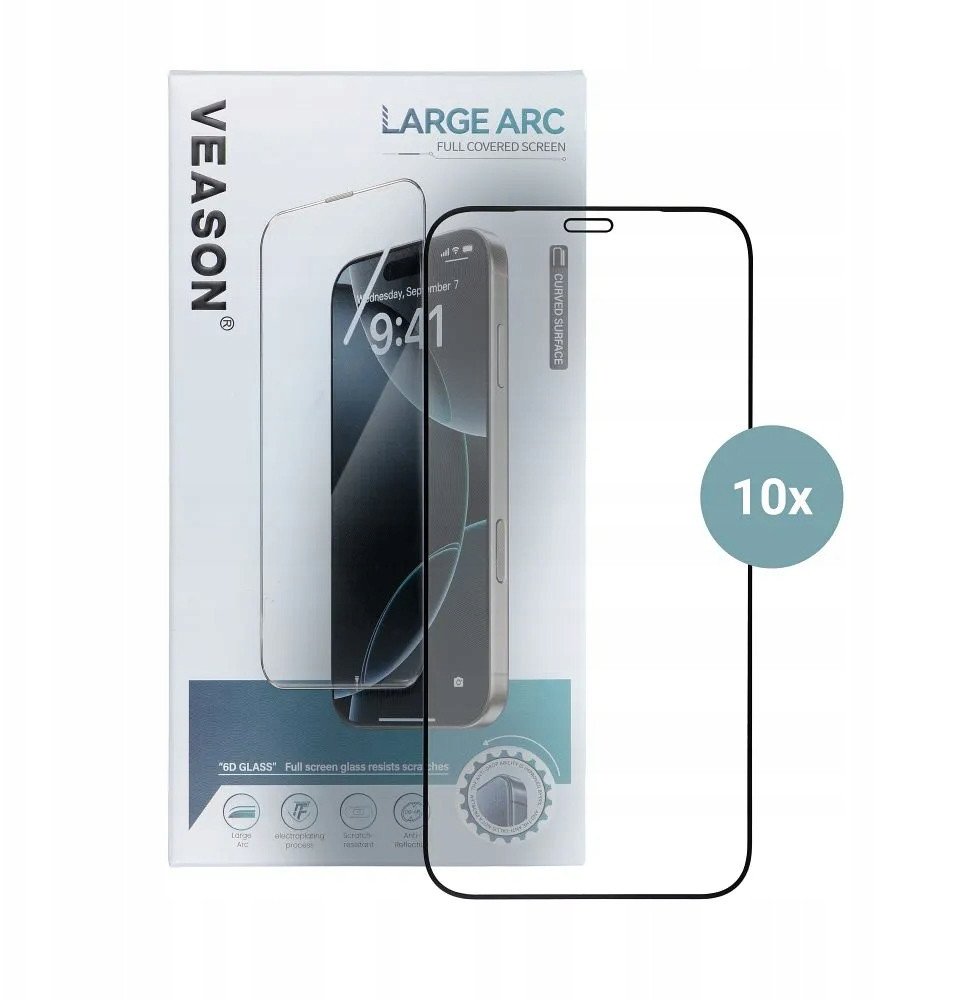 Xham mbrojtës Veason 6D Pro për Samsung Galaxy A35, set 10 copë, transparent
