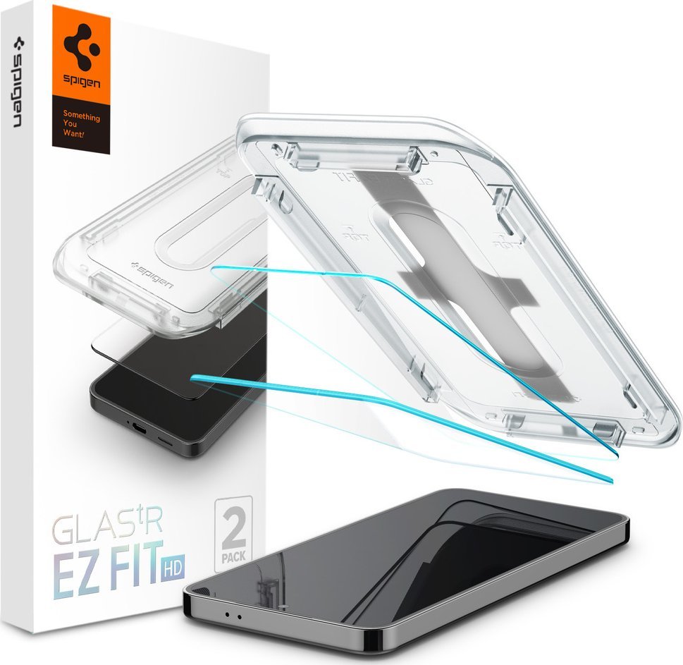 Xham mbrojtës Spigen Glas tR EZ Fit HD, Samsung Galaxy S24 Plus, 2 copë, transparent