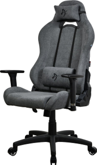 Karrige gaming Arozzi Torretta Soft Fabric, ergonomike, me krahë 3D, gri ash