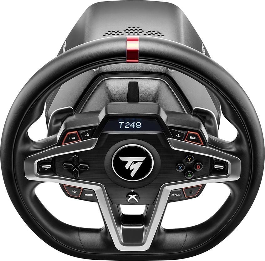Timoni lojërash Thrustmaster T248 me pedale dhe TH8S Shifter, Xbox Series X S Xbox One PC, i zi